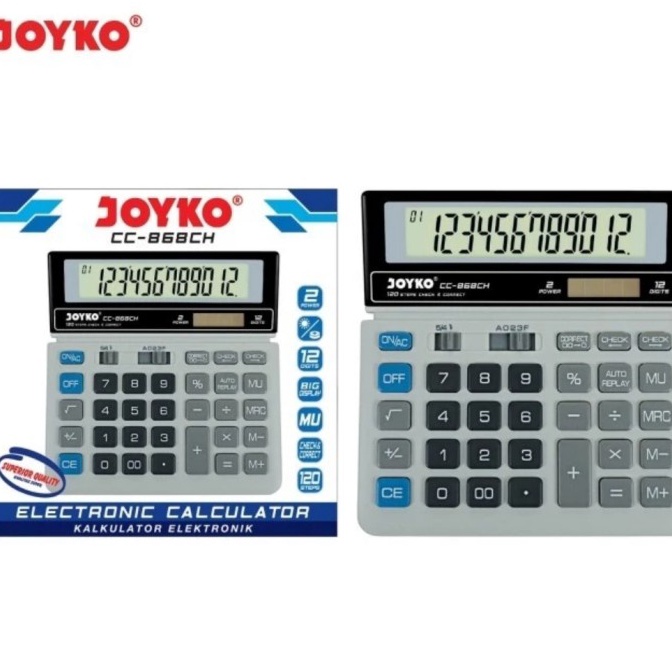 

KODE S25P JOYKO CC 868CH CHECK CORRECT CALCULATOR Kalkulator Meja spt SDC868