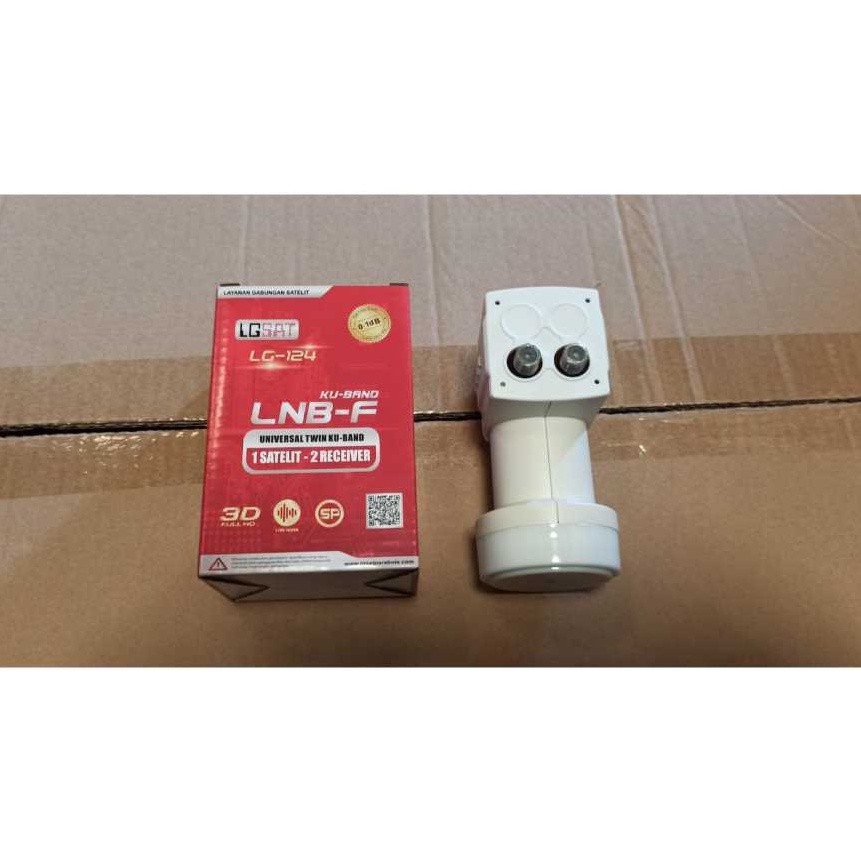 Terbaik LNB Ku Band Dual out LGsat 1 satelit 2 receiver