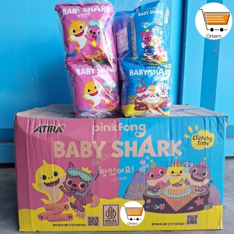 

BABY SHARK CIKI SNACK PINKFONG ATIRA | 1 PAK | 10 PCS | 1 DUS | 40 PCS | 30 GRAM