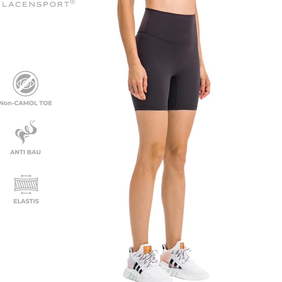 Garansi Terbaik  LACENSPORT  Lennon Short Legging Celana Olahraga Wanita Pendek Gym Workout Bike