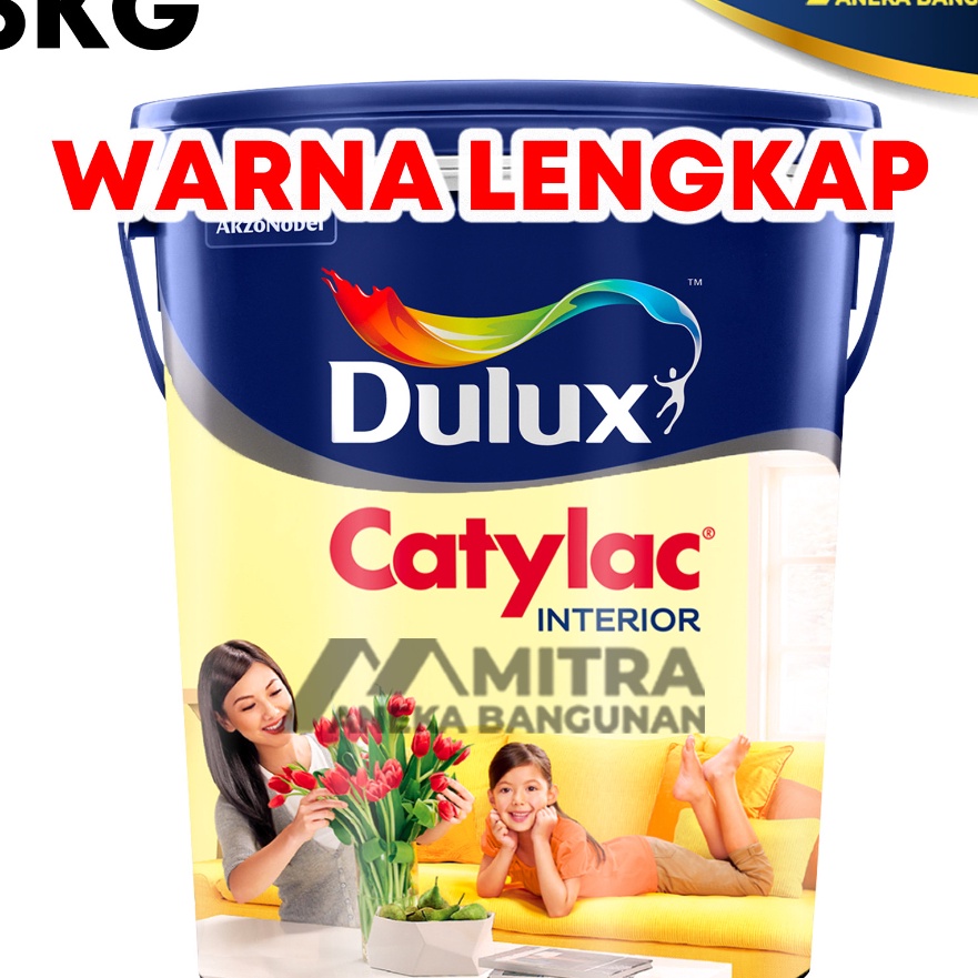 Cashback CAT TEMBOK DULUX CATYLAC INTERIOR 5 KG  CAT TEMBOK INTERIOR  DULUX CATYLAC