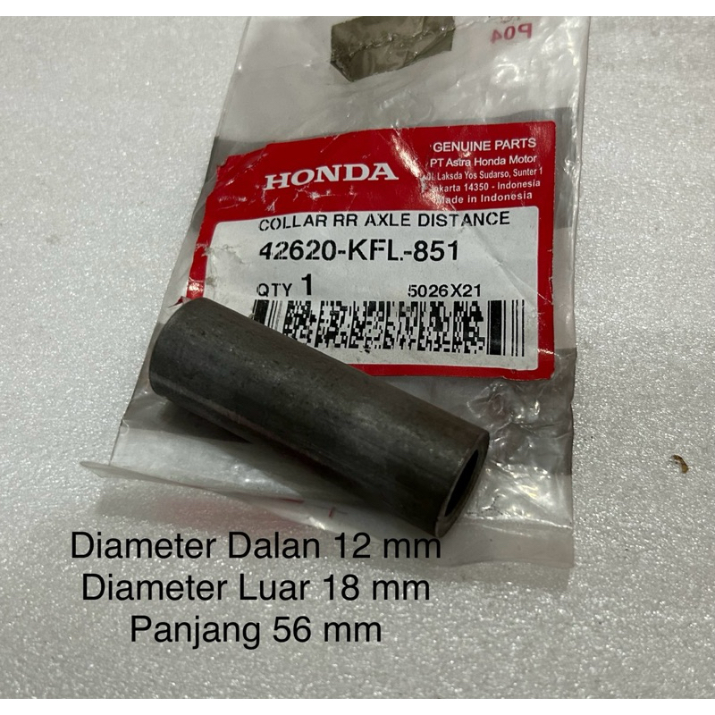 Collar Bosh Dalam Tromol Belakang Supra X125 Karisma Blade Revo Kirana Ori AHM 42620KFL850