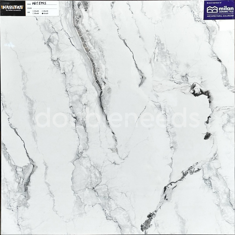 KERAMIK LANTAI HABITAT ARTEMIS 60x60 / KERAMIK DINDING MOTIF STATUARIO KEKINIAN / KERAMIK LANTAI MOT