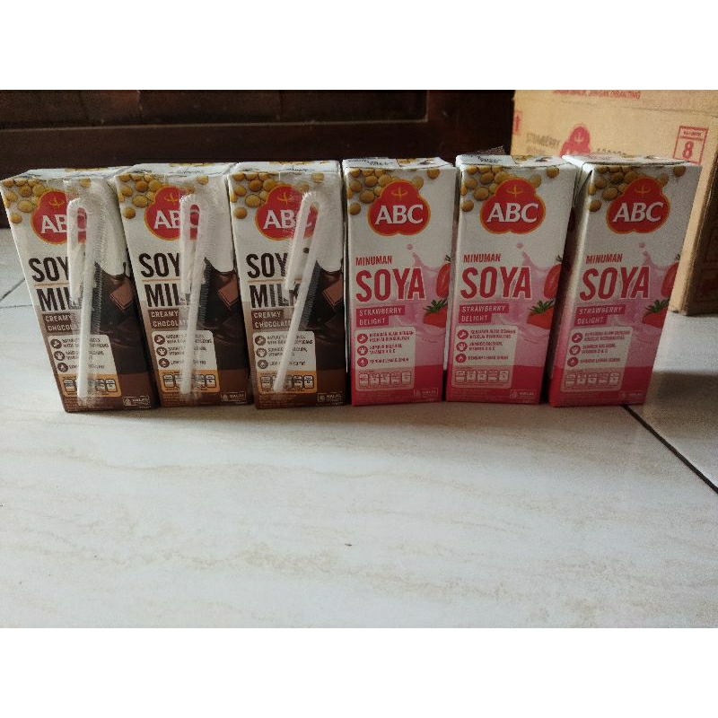 

ABC SOY MILK 200ML COKELAT, STRAWBERRY