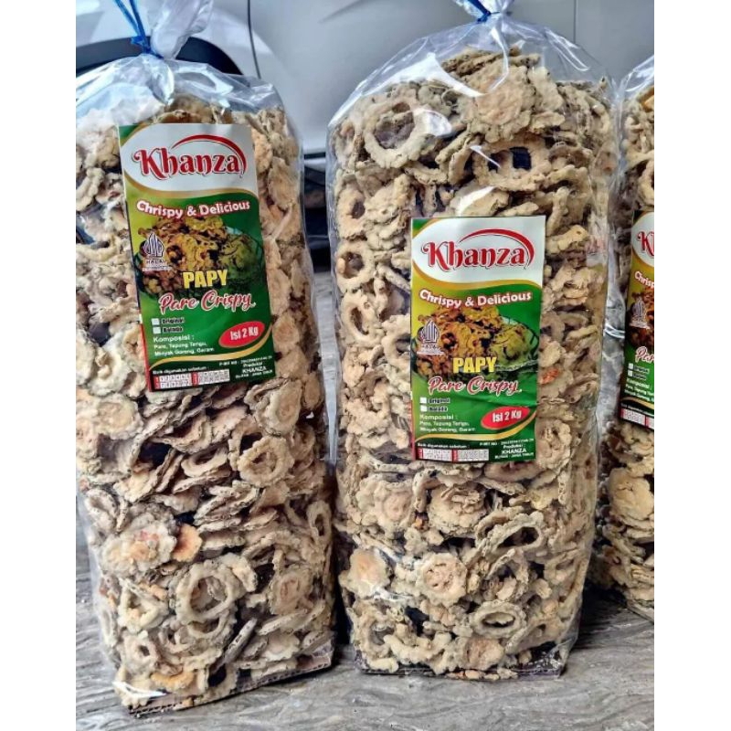 

keripik pare kemasan 250g renyah gurih mantapss ngehitzz