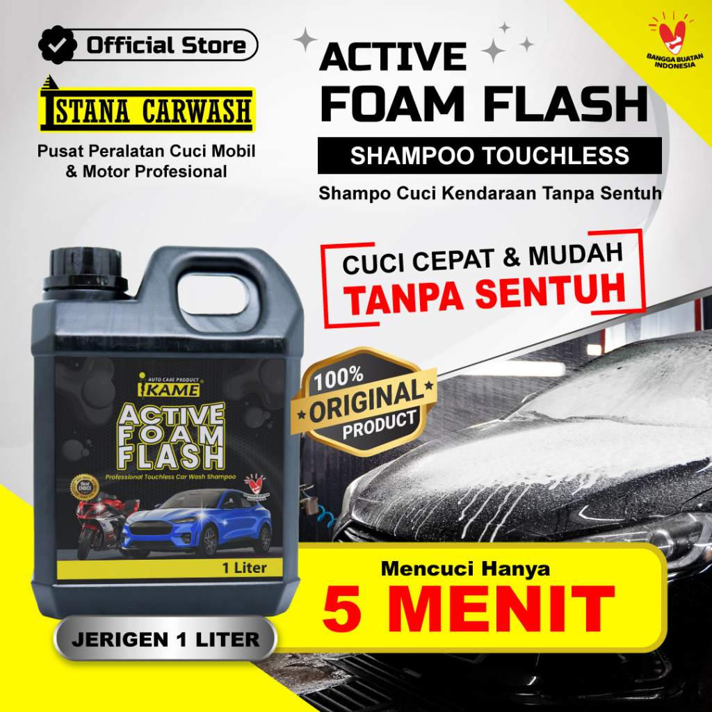 Shampo cuci mobil motor / Shampoo tanpa sentuh / shampoo touchless / touchless shampoo mobil / touch