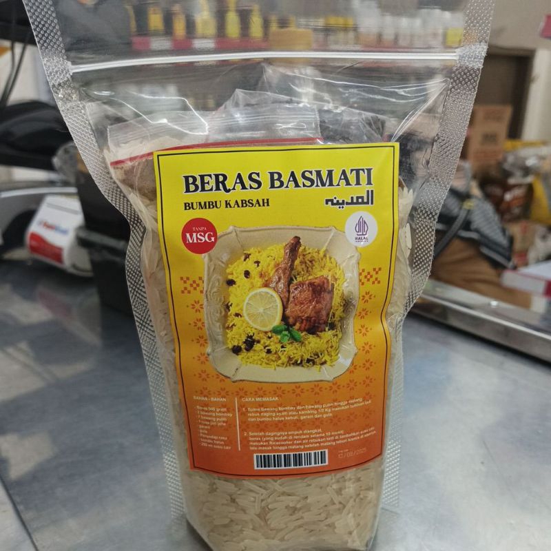 

Paket Beras basmati dan bumbu nasi kebuli, Mandy (mandhi), briyani (biryani), Bukhori, kabsah,
