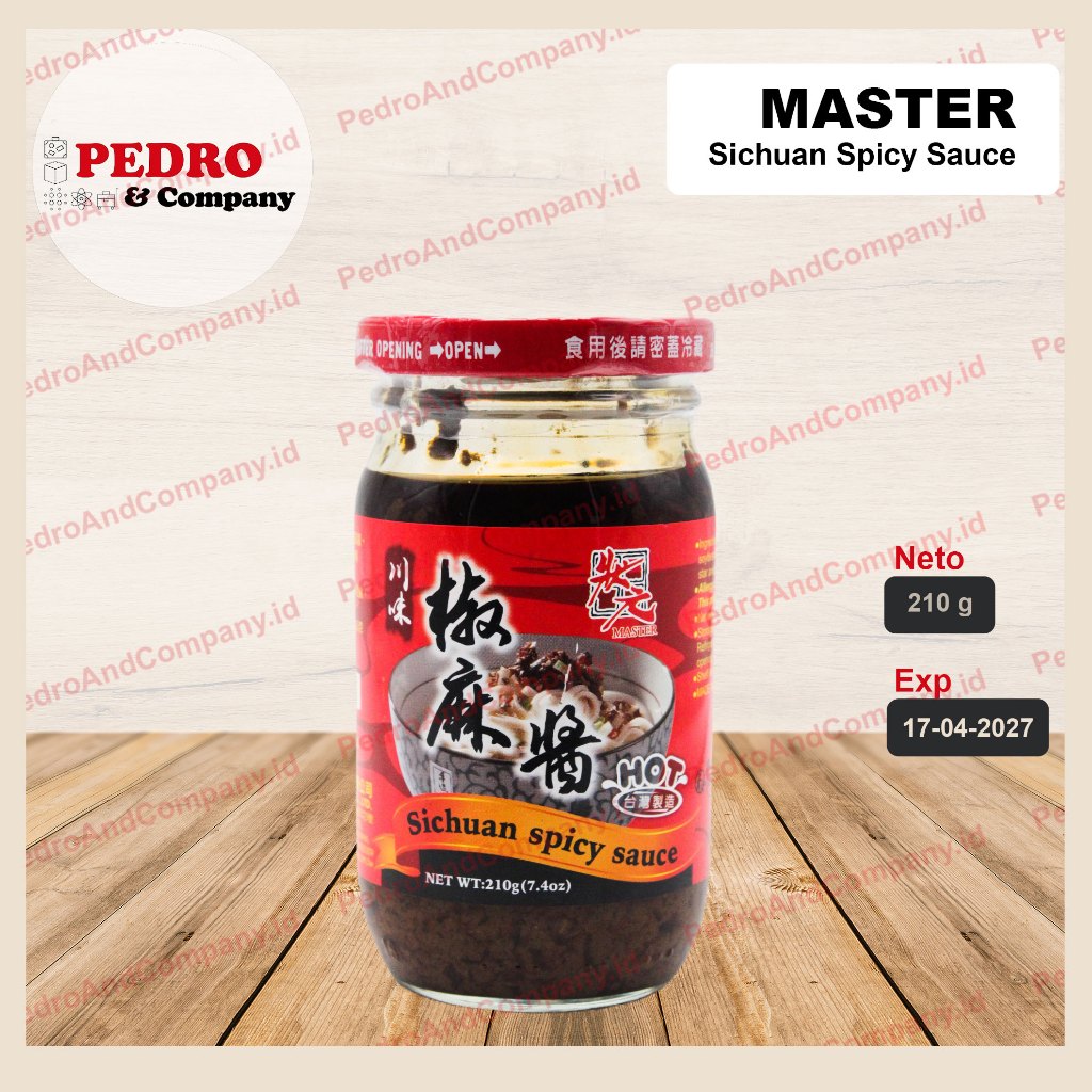 

Master sichuan spicy sauce 210 gram saus kedelai pedas si chuan