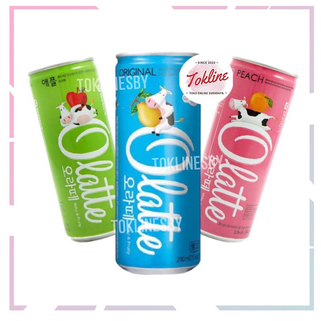 

[ 1 Paket isi 6 Kaleng ] Olatte Apple Original Peach 240ml