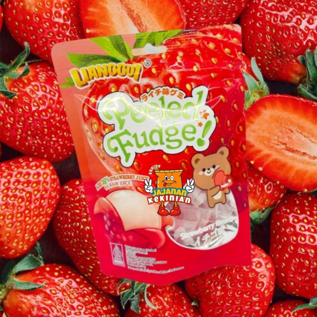 

[HALAL] LIANGGUI PEELED CANDY STRAWBERRY | PERMEN LUNAK RASA STRAWBERRY I PERMEN KUPAS VIRAL - 108 gr