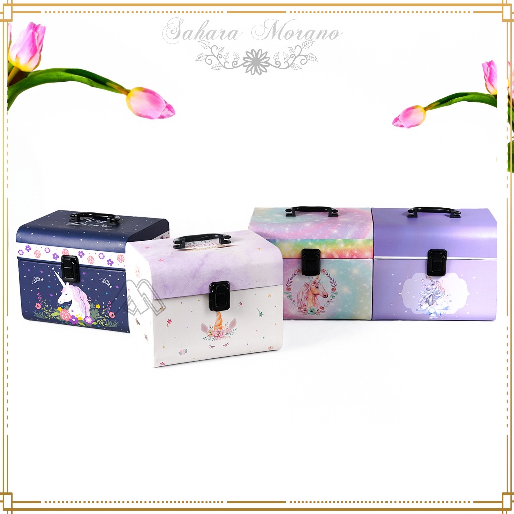 

Gift Box Handle Colorful Gift Box Kotak Kado Kotak Hadiah Box Multifungsi