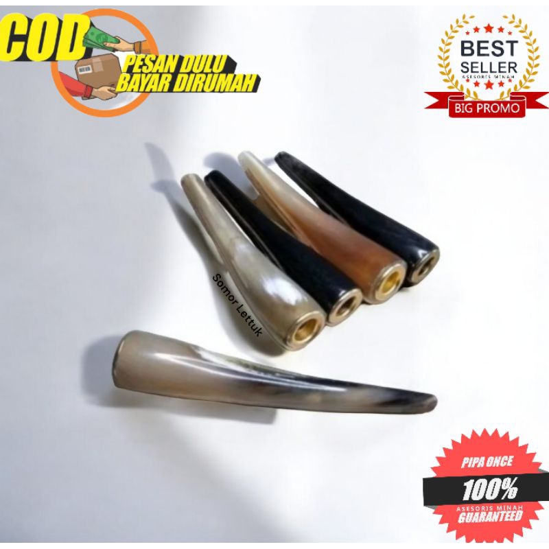 ONCE PIPA ROKOK TANDUK KERBAU KUALITAS PREMIUM 100 % ASLI TERMURAH BY SOMOR LETTUK STORE