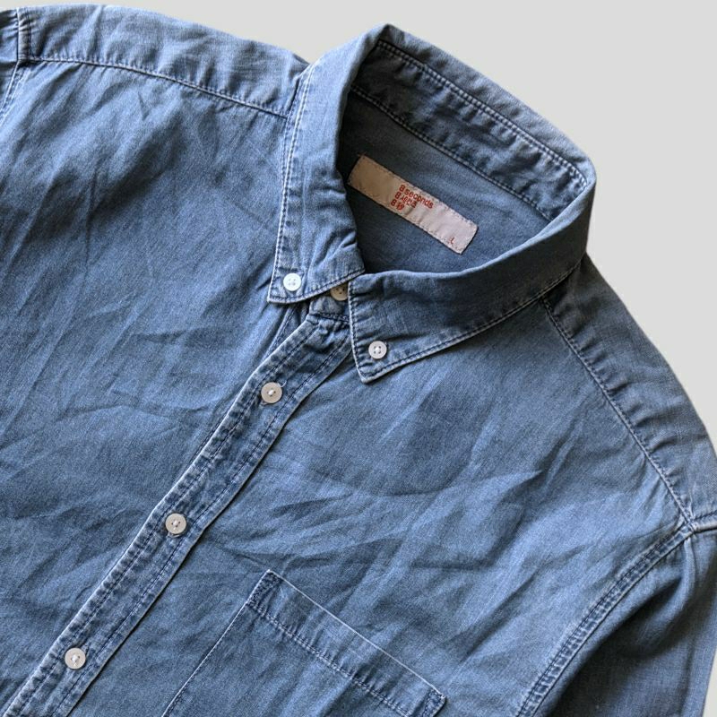 Kemeja denim 8 second