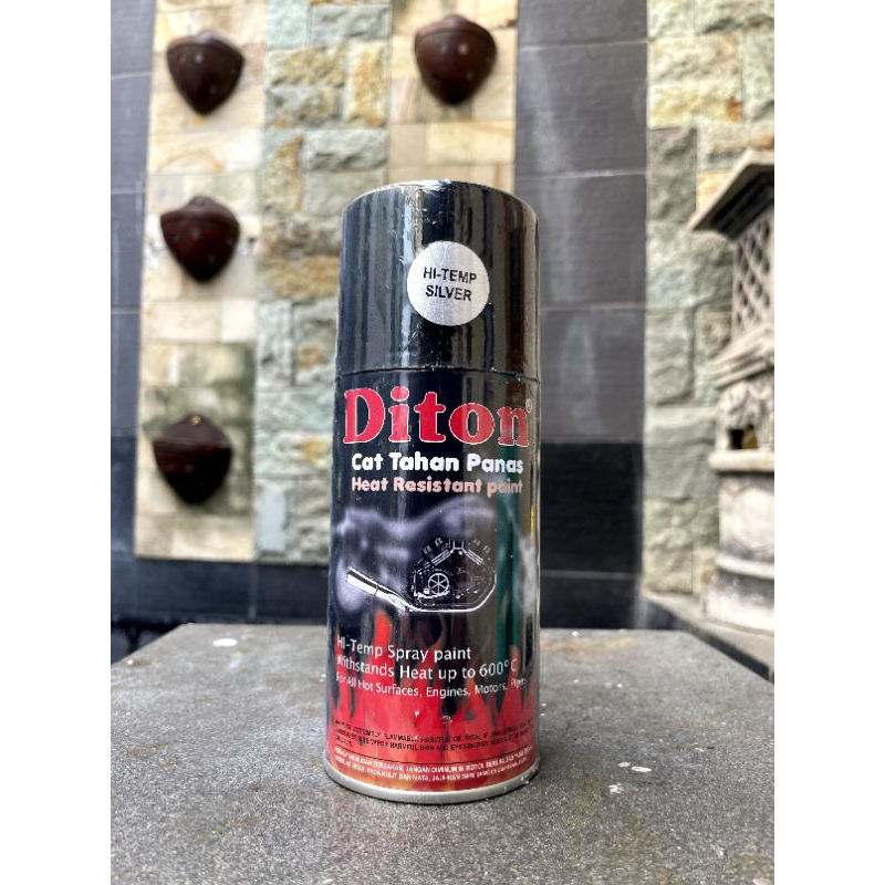 Pilox pylox pilok cat semprot DITON 300Cc 300cc Warna Hi-temp silver anti panas