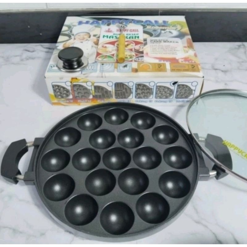 CETAKAN TAKOYAKI 19 HAPPY CALL cetakan 19 lubang happy call cetakan 19 lobang cetakan kue apem 19