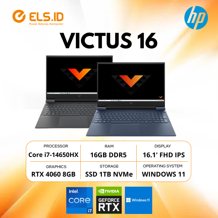 HP Victus 16 R1209TX / R1211TX Intel i7-14650HX 16GB SSD 1TB RTX4060 16.1" FHD