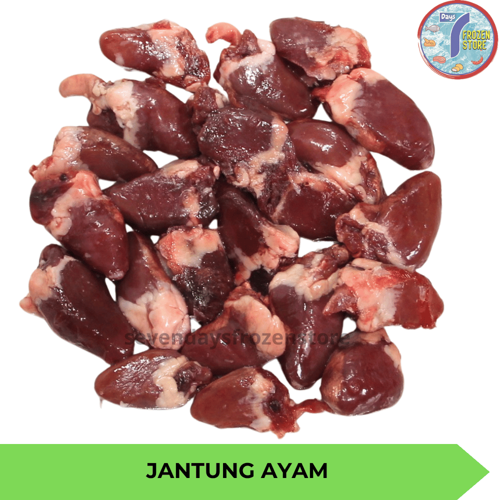 

RB Jantung Ayam Beku Frozen kemasan 800 - 900 gr