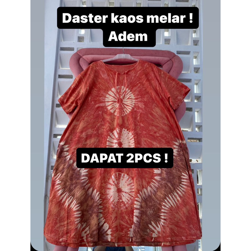 SOFIYAAAA 2PCS RANDOM Daster Jumbo Kaos LD 140cm Bahan melar tebal mayung