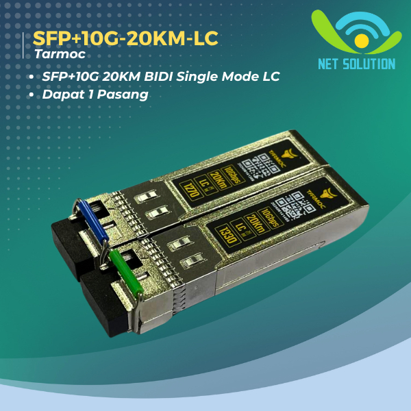 Tarmoc SFP+ Transceiver 10G Bidi 20KM |SFP-10G-BD-20KM|Singlecore LC