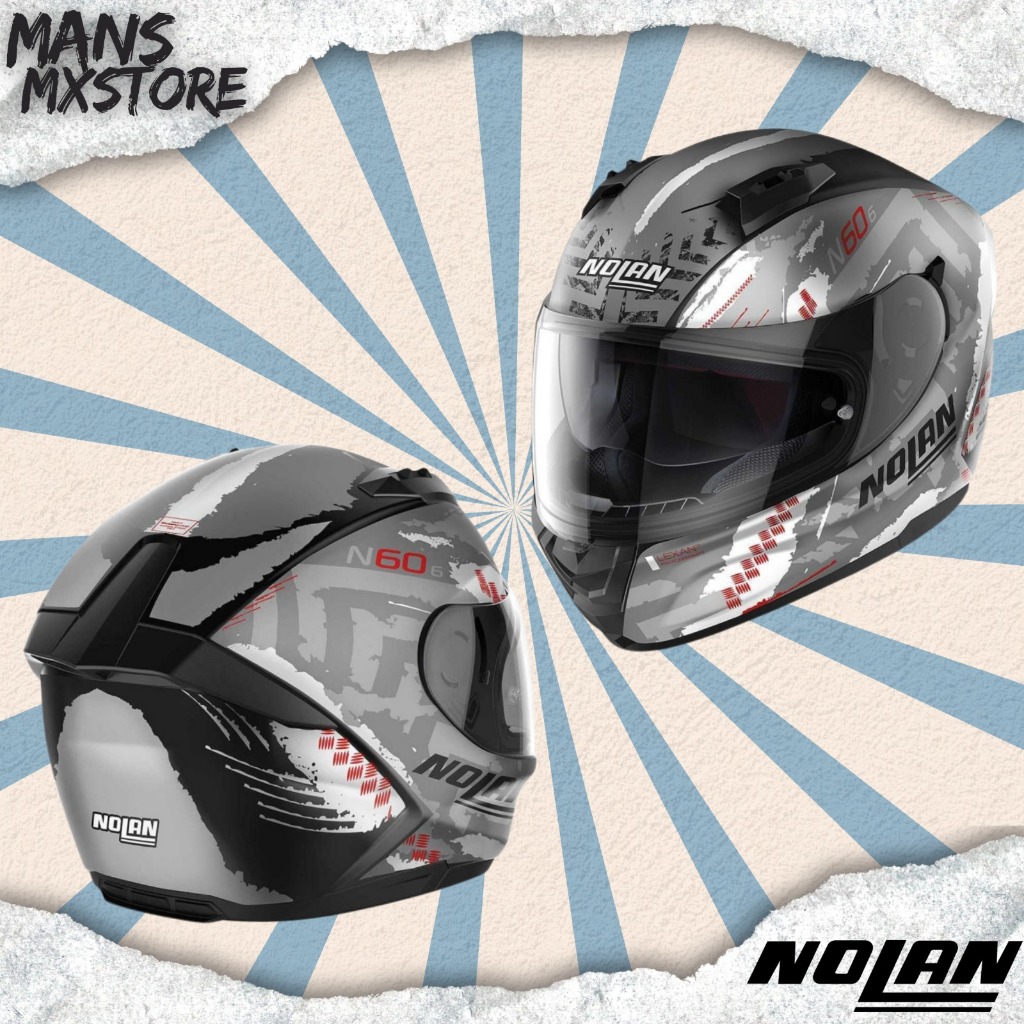 HELM NOLAN N606 058 WHEELSPIN FLAT BLACK HELMET FULL FACE NOLAN N60-6