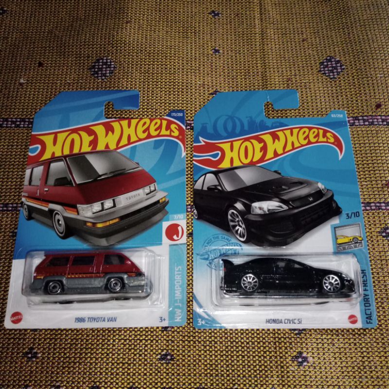 Hot wheels Honda Civic si hitam PAKETAN hot wheels Toyota van PAKETAN BUNDLING Hot wheels Honda Civi