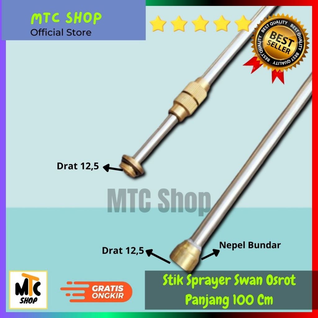 Stik Sprayer Manual Swan Osrot Panjang 100cm | Stik Sprayer Teleskopik Manual Elektrik Swan 100 Cm