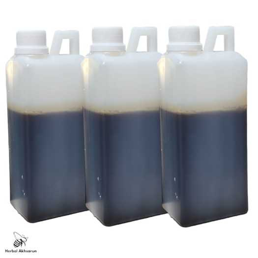 Madu Hitam Pahit Gamat Propolis Curah Isi Bersih 1kg