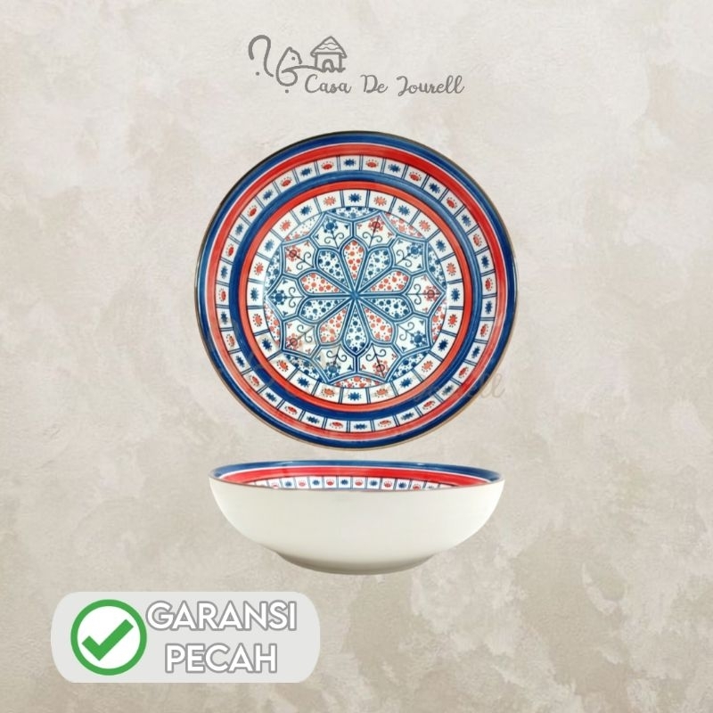 [LY3-31] Mangkok Korea 10" Motif/keramik/mangkok aesthetic/mangkok cantik/mangkok batik/mangkok bung