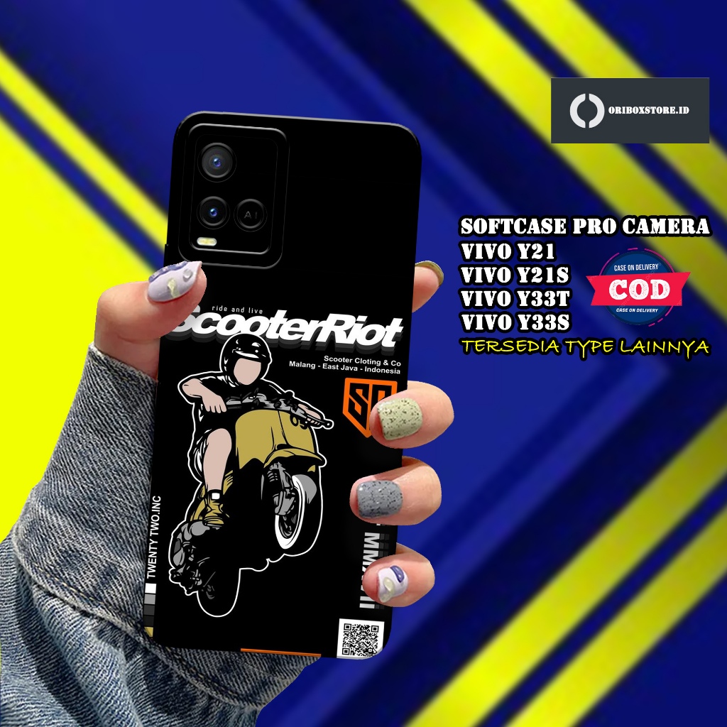 Case Hp VIVO Y21 /  Y21S / Y33S  / Y33T Terbaru - Motif Case Motor - kesing VIVO Y21 /  Y21S / Y33S 