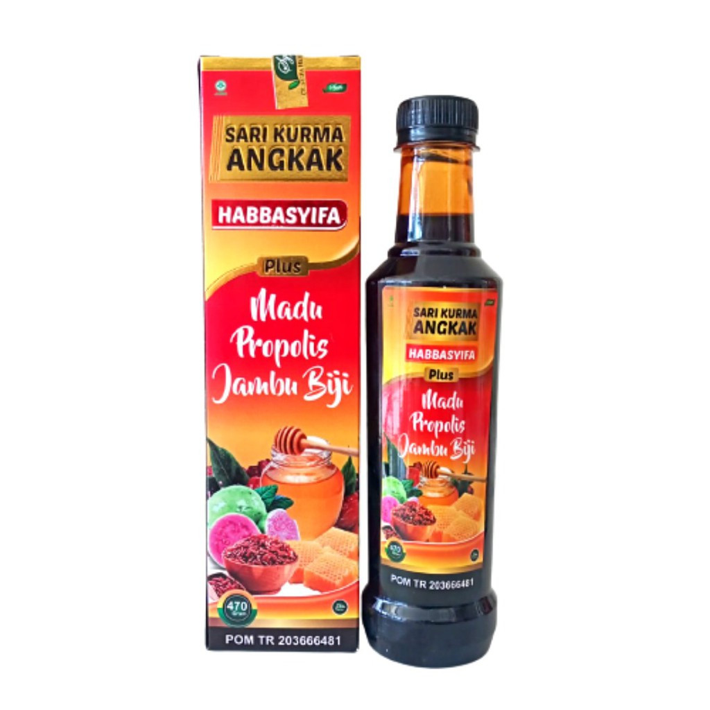 

Sari Kurma Angkak Habbasyifs Plus Propolis Jambu Biji Merah DBD/TROMBOSIR NAIK ORIGINAL