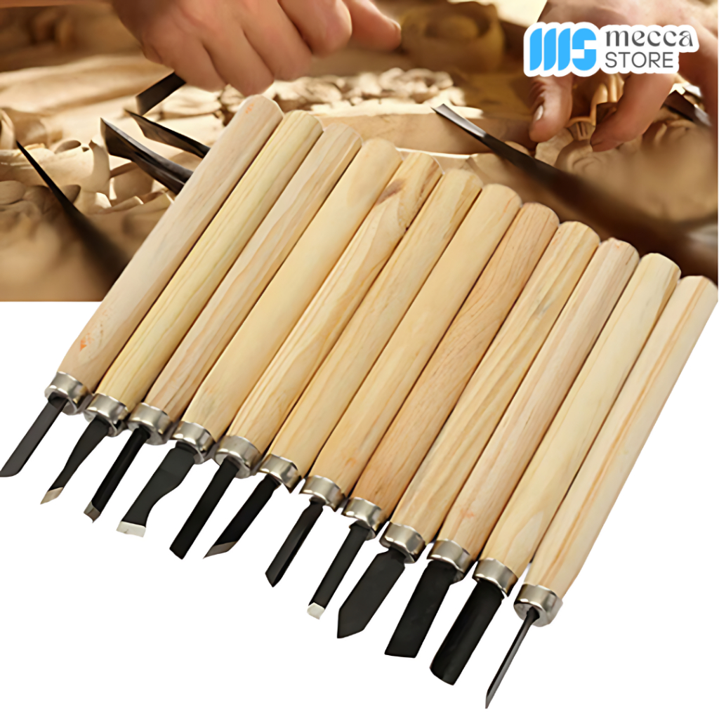

Set Pisau Ukir Pahat Kayu 12 in 1 Wood Carving Knife