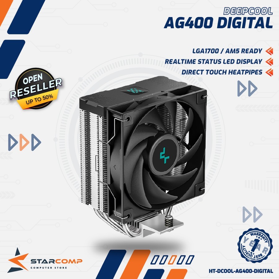 Deepcool AG400 DIGITAL Heatsink CPU Cooler High Performance