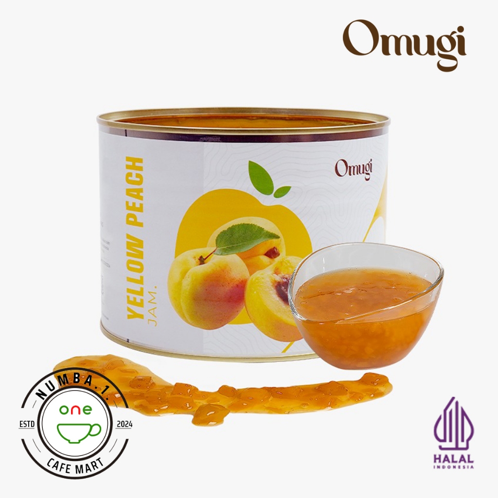 

2 kg Omugi Yellow Peach Jam (topping minuman persik)