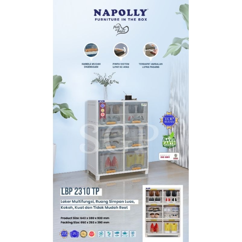 NAPOLLY LBP 2310 TP TRANSPARAN/LOCKERBOX SERBAGUNA/LACI SERBAGUNA/LACI PLASTIK/LACI PLASTIK SUSUN/LA