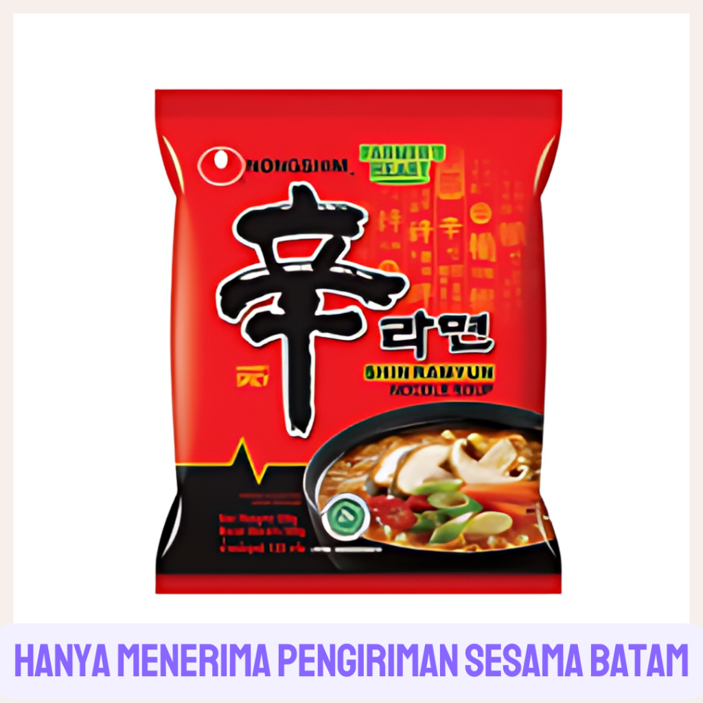 

Nongshim Shin Ramyun Spicy Noodle Soup Mie Korea Ramyeon Pedas