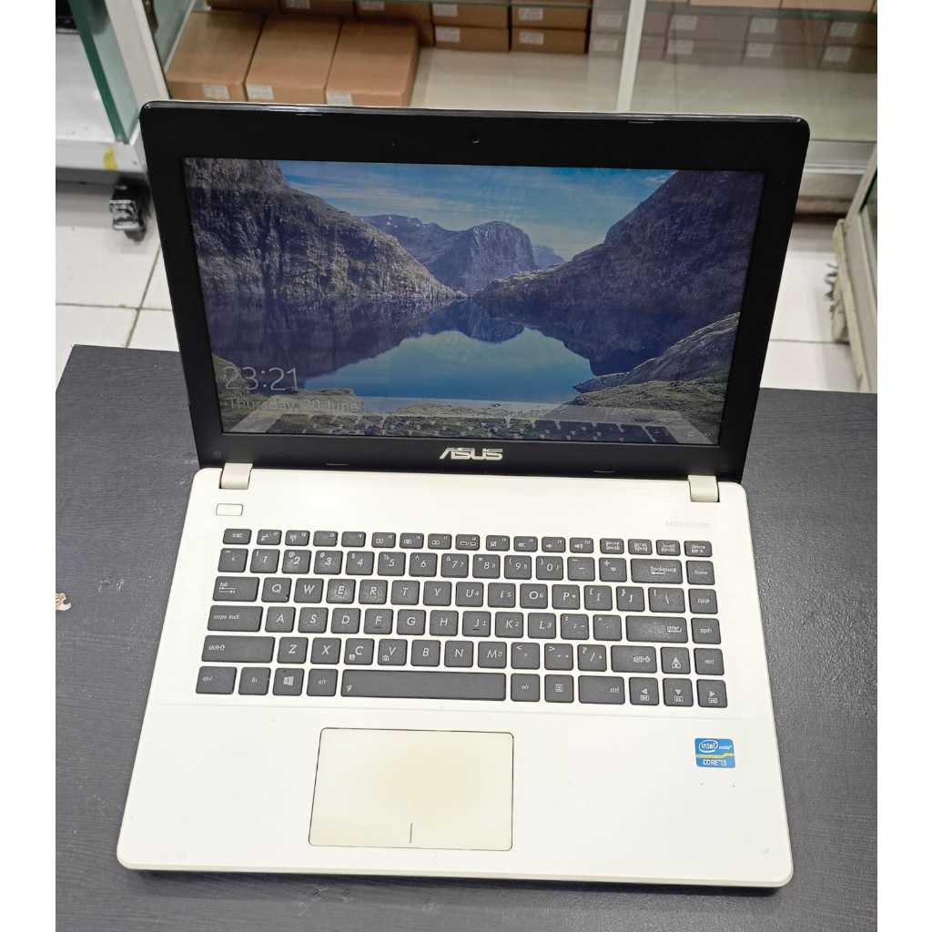 Laptop Asus X451C Putih 14inc Intel Core i3 Ram 10GB HDD 500GB Windows 10 Pro Laptop Second Siap pak