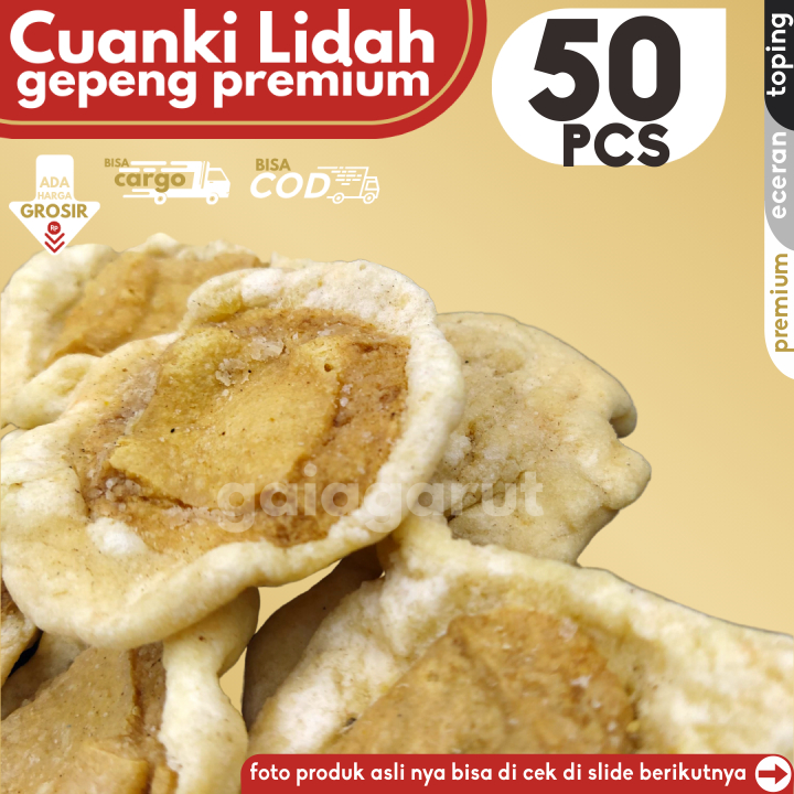 

Cuanki LIDAH BULAT GEPENG 50pcs Premium by GaiaGarut