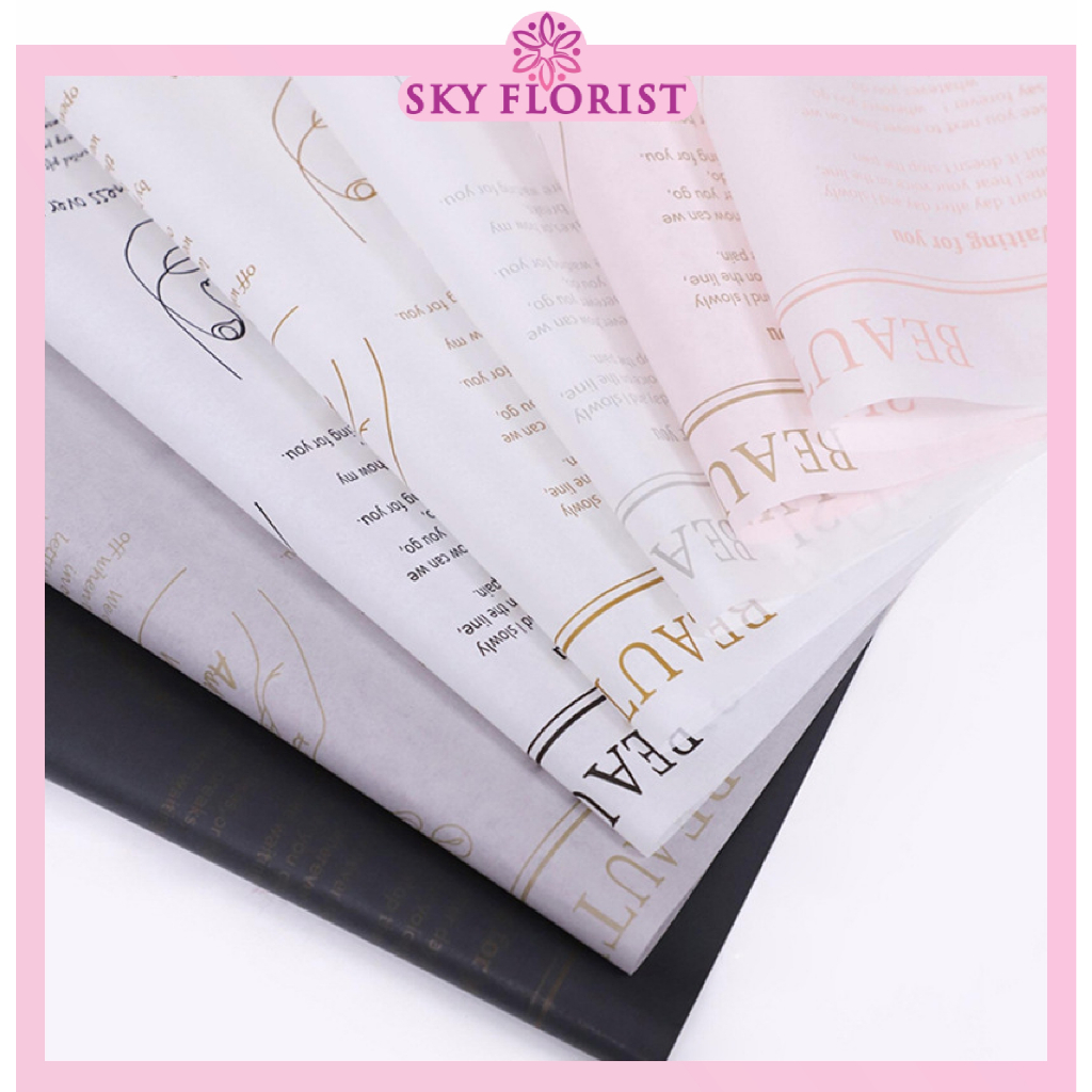 

Korean Flower Wrapping Pearl Pear Paper Sydney Kertas Buket Bunga Florist KB6249