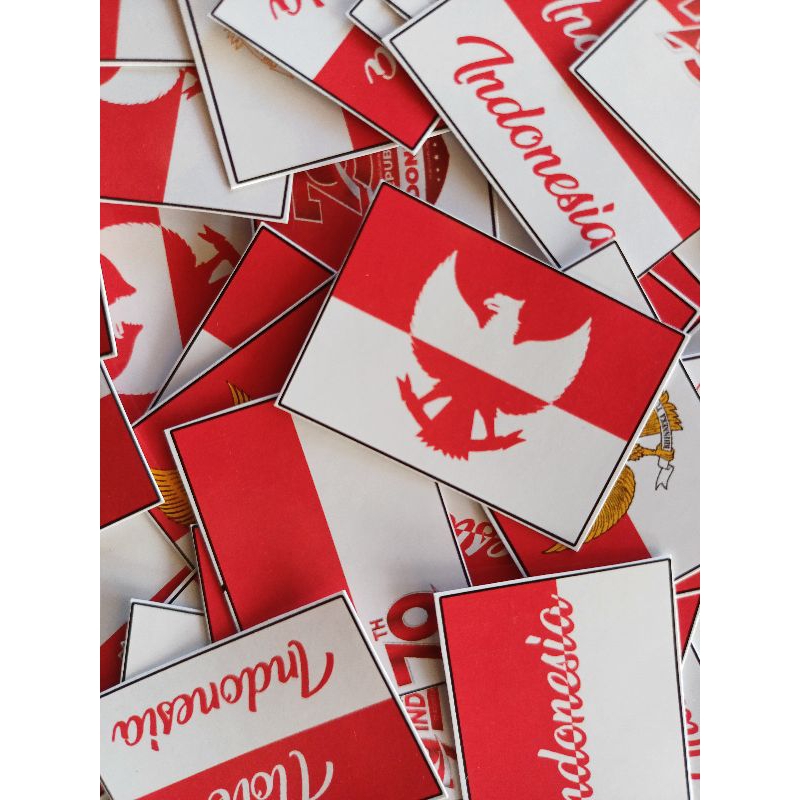 

Sticker Pipi HUT RI Bendera Merah Putih / Stiker Kemerdekaan Indonesia (50 pcs)