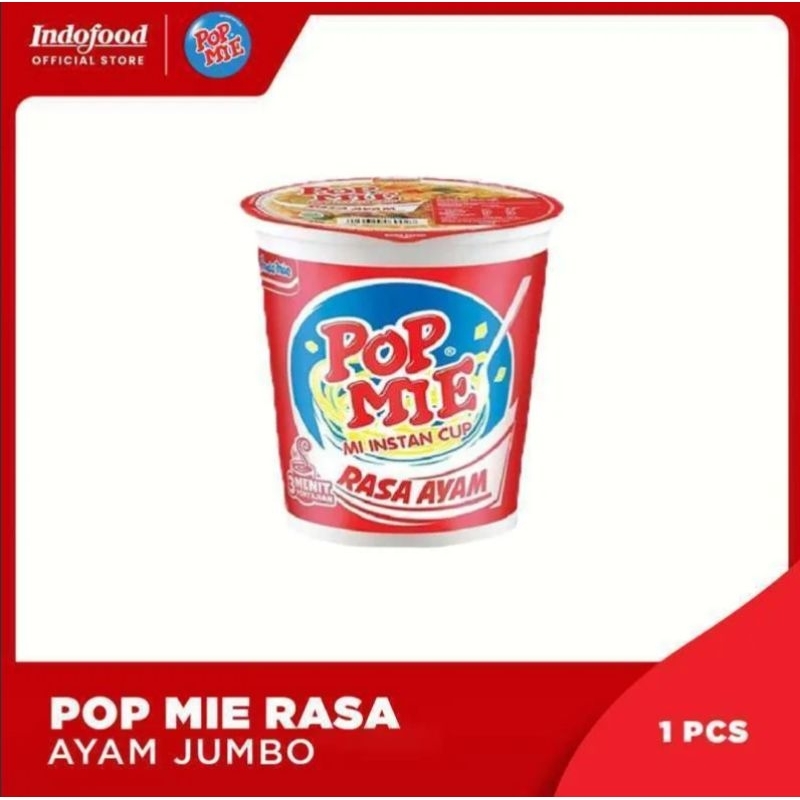 

Pop Mie Mi Instan Cup Rasa Ayam 75gr - Mi Kuah Rasa Ayam