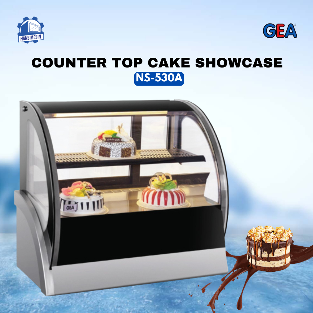 GEA COUNTER TOP CAKE SHOWCASE NS-530A / Showcase Cake GEA 115 Liter