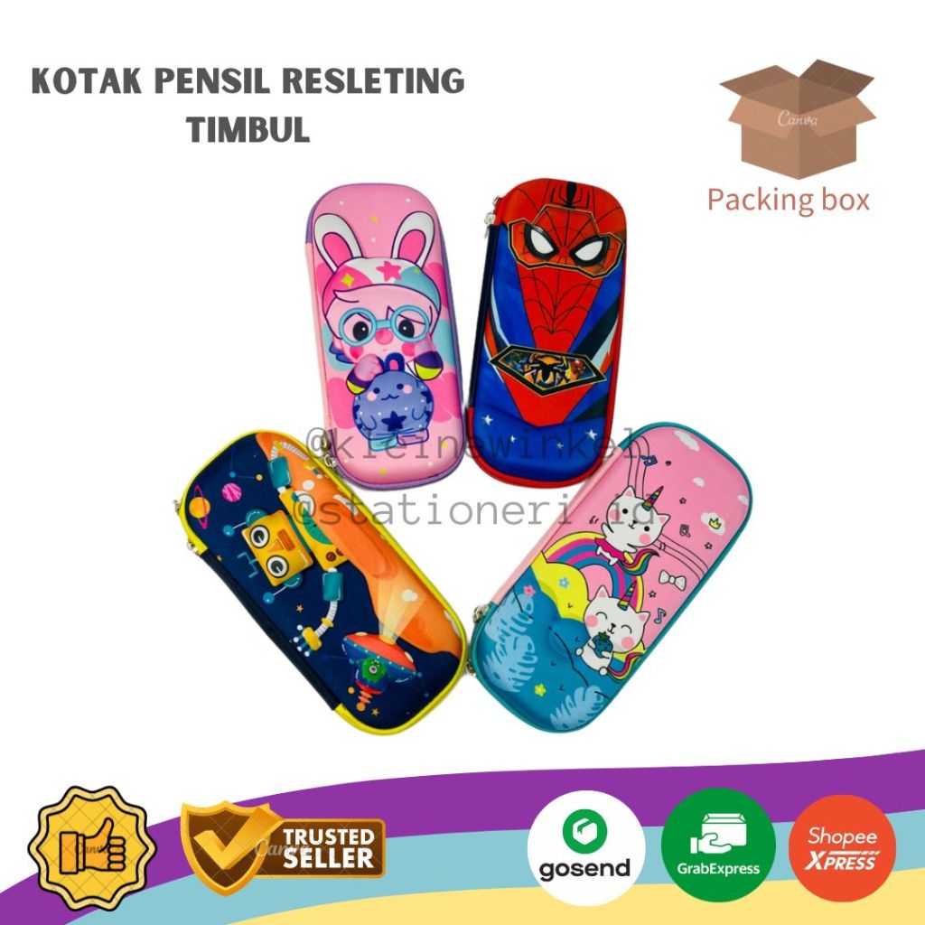 

Kotak Pensil Double Resleting Motif Timbul