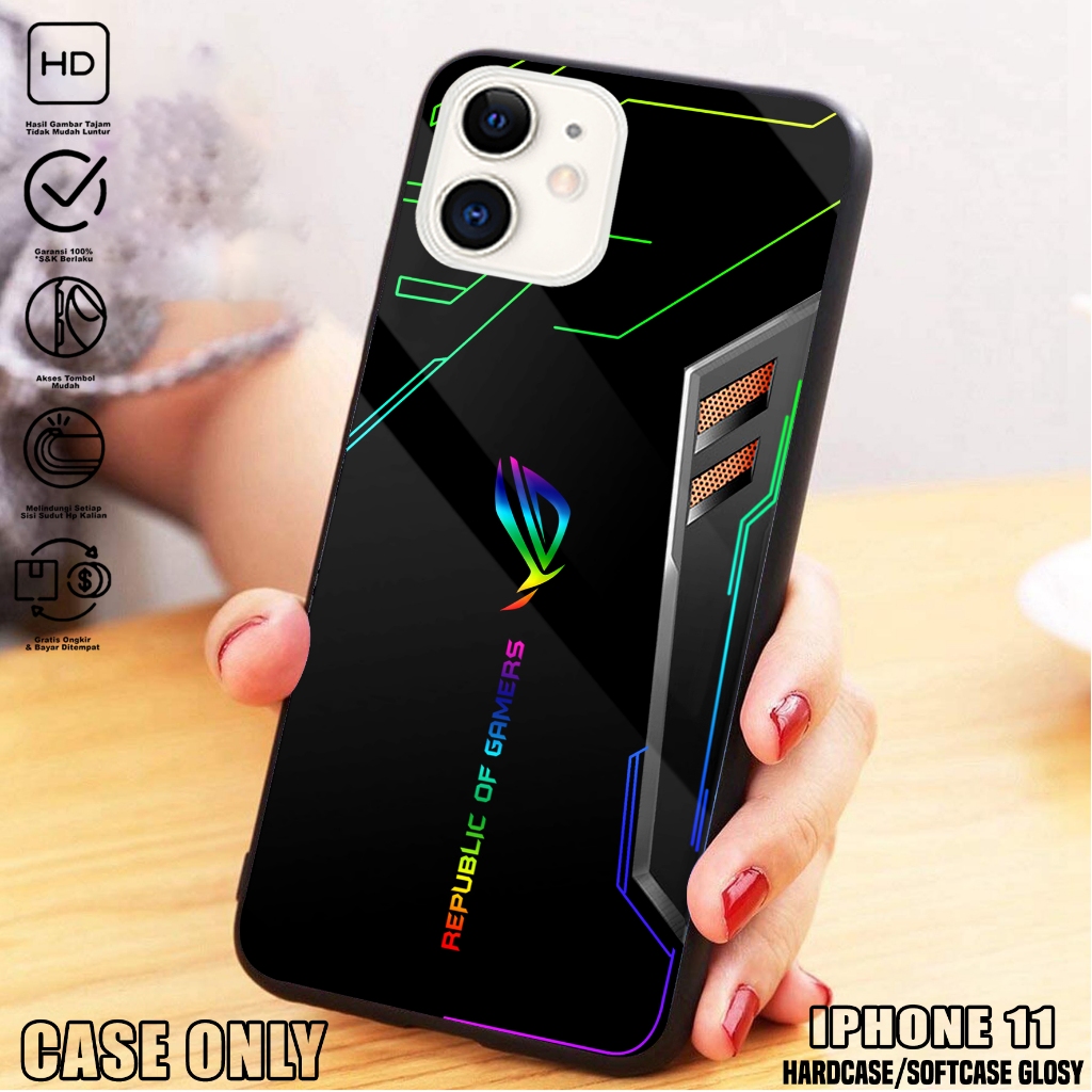 Case IPHONE 11  - Casing IPHONE 11 [ ROG ] Silikon IPHONE 11  - Kesing Hp - Casing Hp  - Case Hp - C