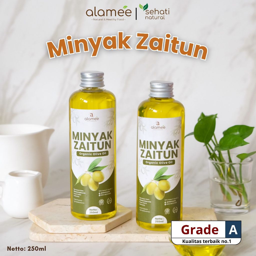 

Minyak Zaitun Untuk Diminum dan Dimasak Olive Oil Extra Virgin Organic Organik Murni Asli Masak Asli