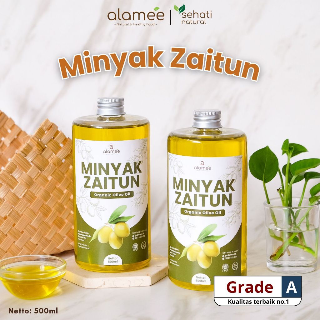 

Minyak Zaitun Untuk Diminum dan Dimasak Olive Oil Extra Virgin Organic Organik Murni Asli Masak Asli