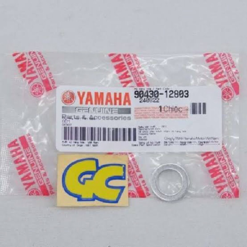 gasket ring baut tutup pembuangan oli bawah Nmax new Freego Lexi 90430-12803 asli original Yamaha YG