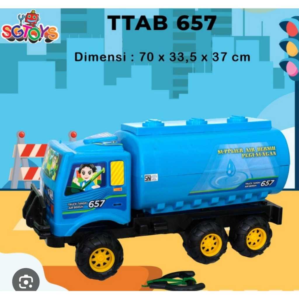 TTAB 657 SG TOYS mobil mainan anak truk tangki air bersih truk jumbo