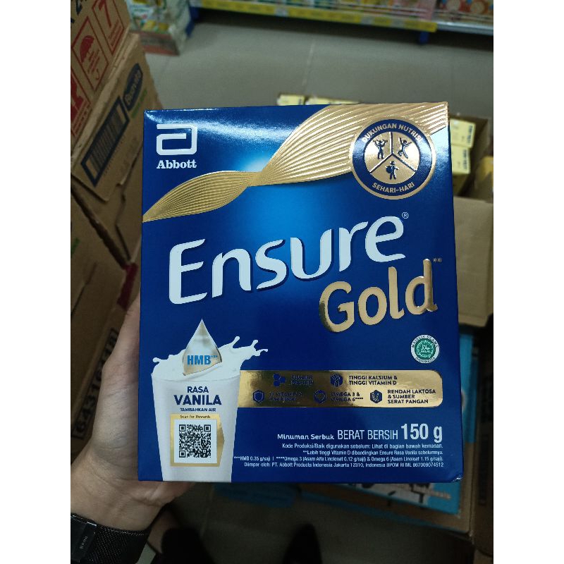 

TURUN HARGA ENSURE GOLD 150GR RASA VANILA,GANDUM