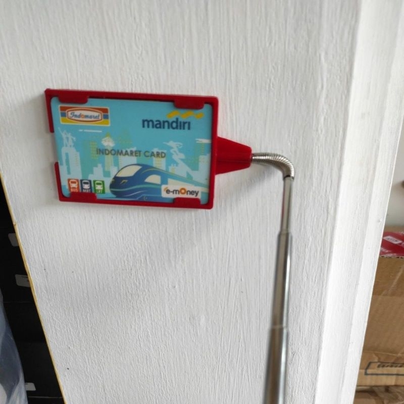 tongsis tongkat tap kartu jalan e toll tol mall mobil kantor apartemen money lentur bisa tekuk panja