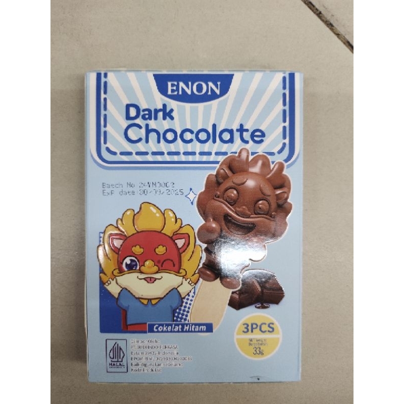 

Enon coklat, dark chocolate, milk chocolate, strawberry chocolate, matcha chocolate, 33gr